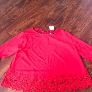 Red fancy dress shirt